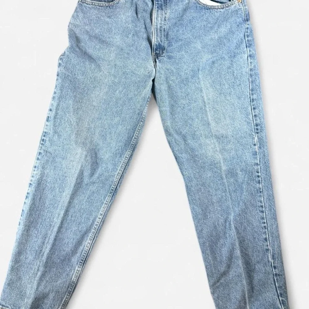 Vintage Levi 550 Relaxed Tapered Fit Light Wash Jeans USA 0896 Size 40x30